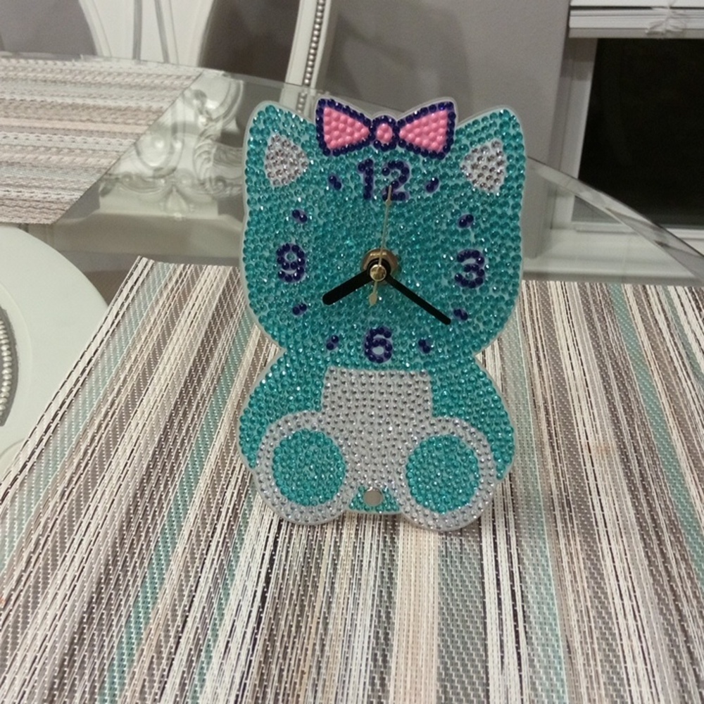 🆕 Handmade Kitty Clock - Picture 3 of 5